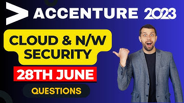 28th June : Network Security & Cloud Computing Question : Accenture Cognitive Assessment 2023