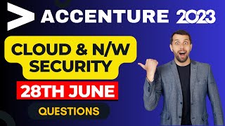 28th June : Network Security & Cloud Computing Question : Accenture Cognitive Assessment 2023