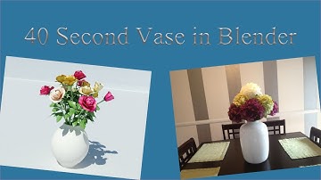 40 SECOND VASE IN BLENDER!