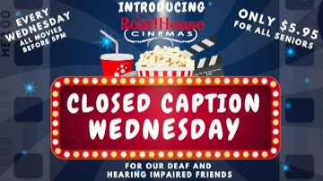 Roadhouse Cinemas adding closed captioning for movies