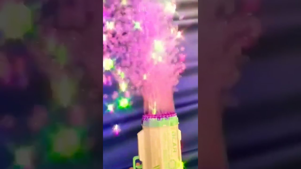 Automatic Flashing Rocket Launcher Bubble Gun Shorts