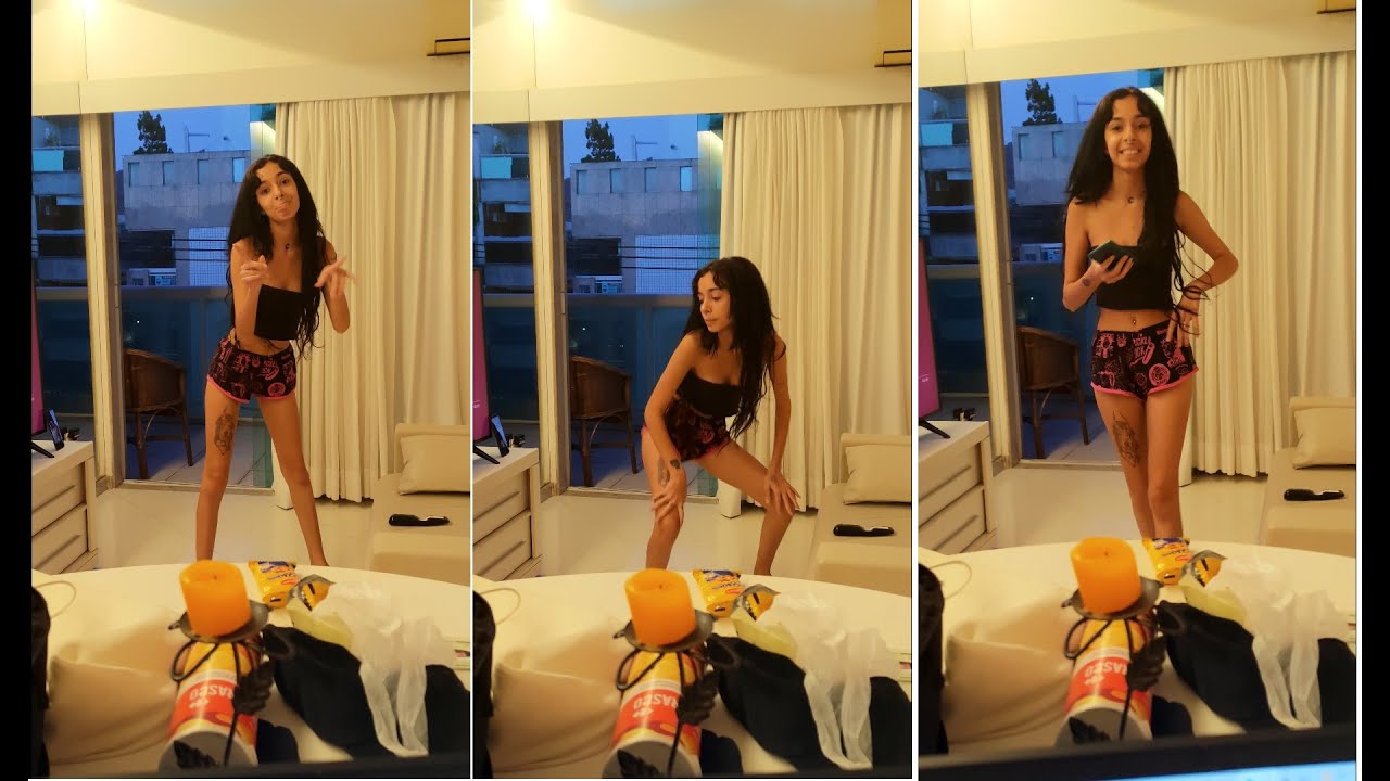 I caught KHALI NOIRE, brazilian teen cutie, dancing some Brazilian