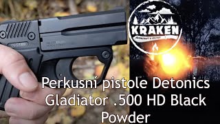 Perkusní pistole Detonics Gladiator .500 HD Black Powder - Recenze