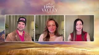 Hallmark's "Hope Valley: 1874" Stars Bethany Joy Lenz, Benjamin Ayres & Jill Hennessy