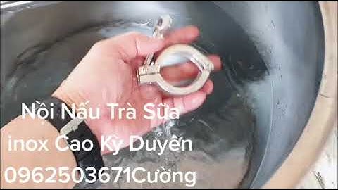 Nồi nấu trà sữa inox 100lit có cánh khuấy.#noinautrasuainox