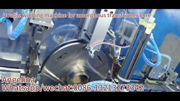 Double winding machine for amorphous transformer core