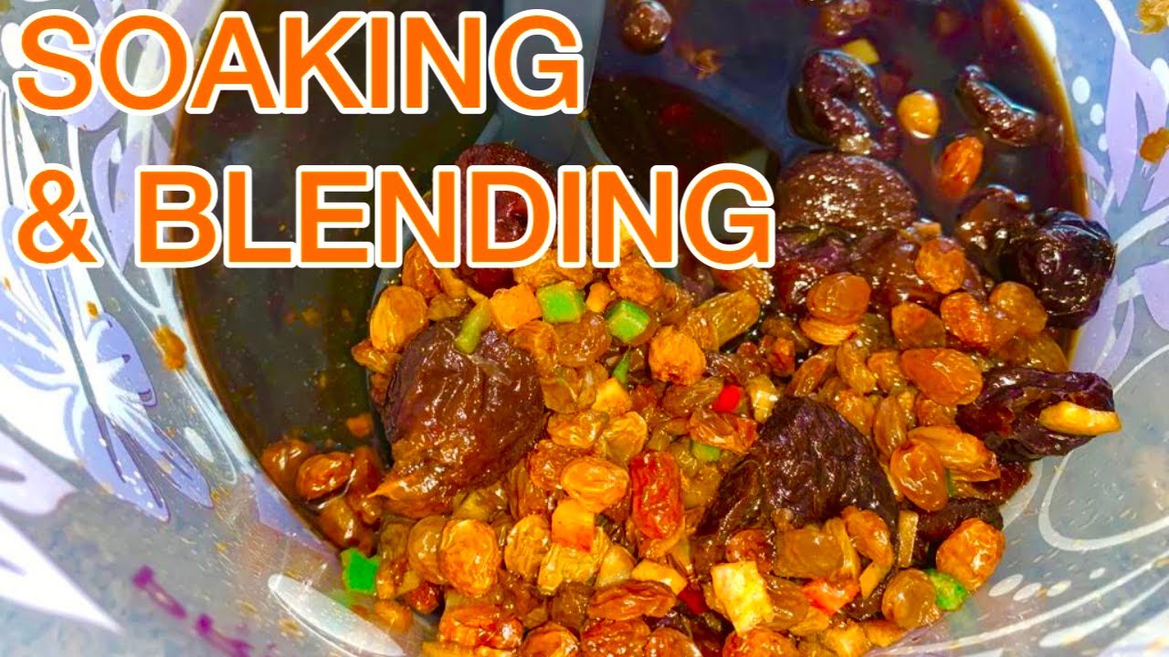 How to prepare your fruits to make a Jamaican Fruit Cake Foodmas Day 2 YouTube