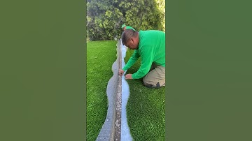 Installing Artificial Grass Using Seaming Tape 🌱 #artificialturfinstallation #syntheticgrass