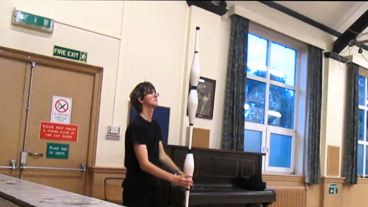 3 stack balance trick