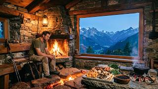 Full I Built a Cliff Shelter with UNDERFLOOR HEATING! (Catching Eels & Cooking) News
