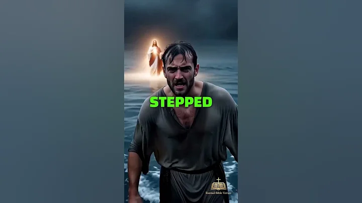 Jesus Walks on Water — Faith Stronger Than the Storm 🌊✝️ #jesus #bible #god