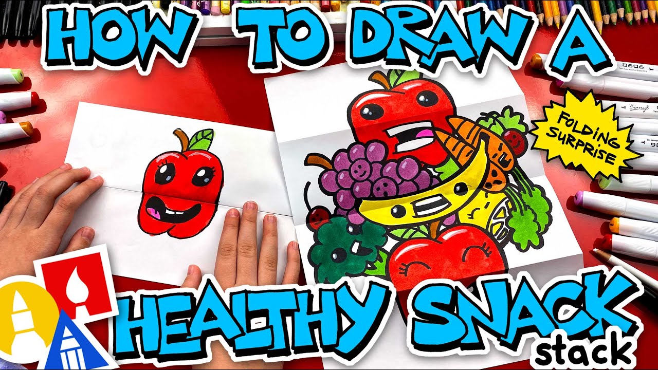 How To Draw A Healthy Snack Stack – Folding Surprise