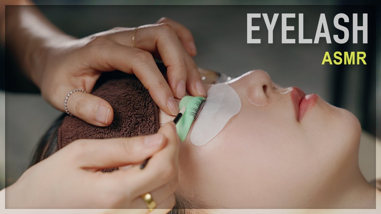 АСМР 😪 Завивка ресниц, из-за которой я так крепко уснула ☁️