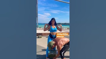 Thumbnail of Strong Tiktok Girl doing Pull-ups +40kg/88lbs added attempt
