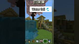 Minecraft water fall 💦#viral #trending