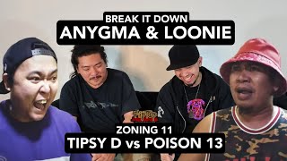 LOONIE x ANYGMA | BREAK IT DOWN: Rap Battle Review E253 | ZONING 11: TIPSY D vs POISON 13 screenshot 1