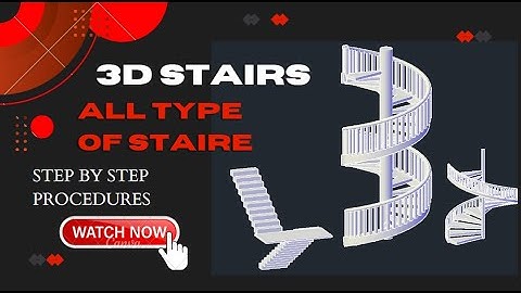 How to build a Spiral staircase with AutoCAD in 4 minutes - Architecture#autocad # by AutoCad Skill