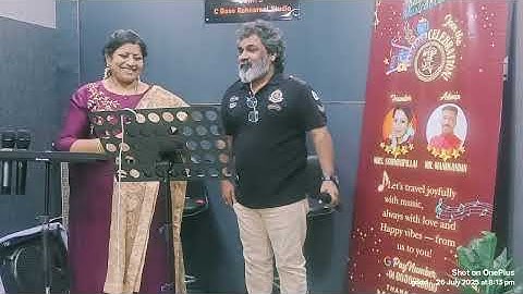 Malarea Mounama song singing by Mr. Sasikumar and Mrs. Sowmini ❤️🍫🥰