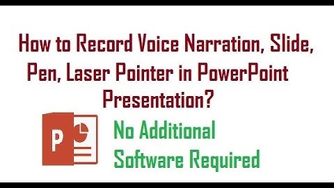 How to Record PowerPoint Presentation?| How to Record Voice Narration,Pen, Laser Pointer in PPT?| RK
