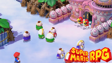 Super Mario RPG Remake - Bean Valley, Nimbus Land and Saving Mallow