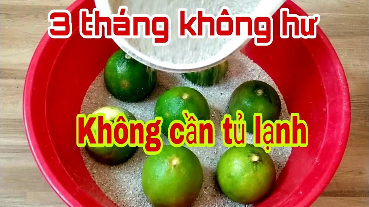 Cánh bảo quản Chanh tươi nguyên trái không cần tủ lạnh. - youtube