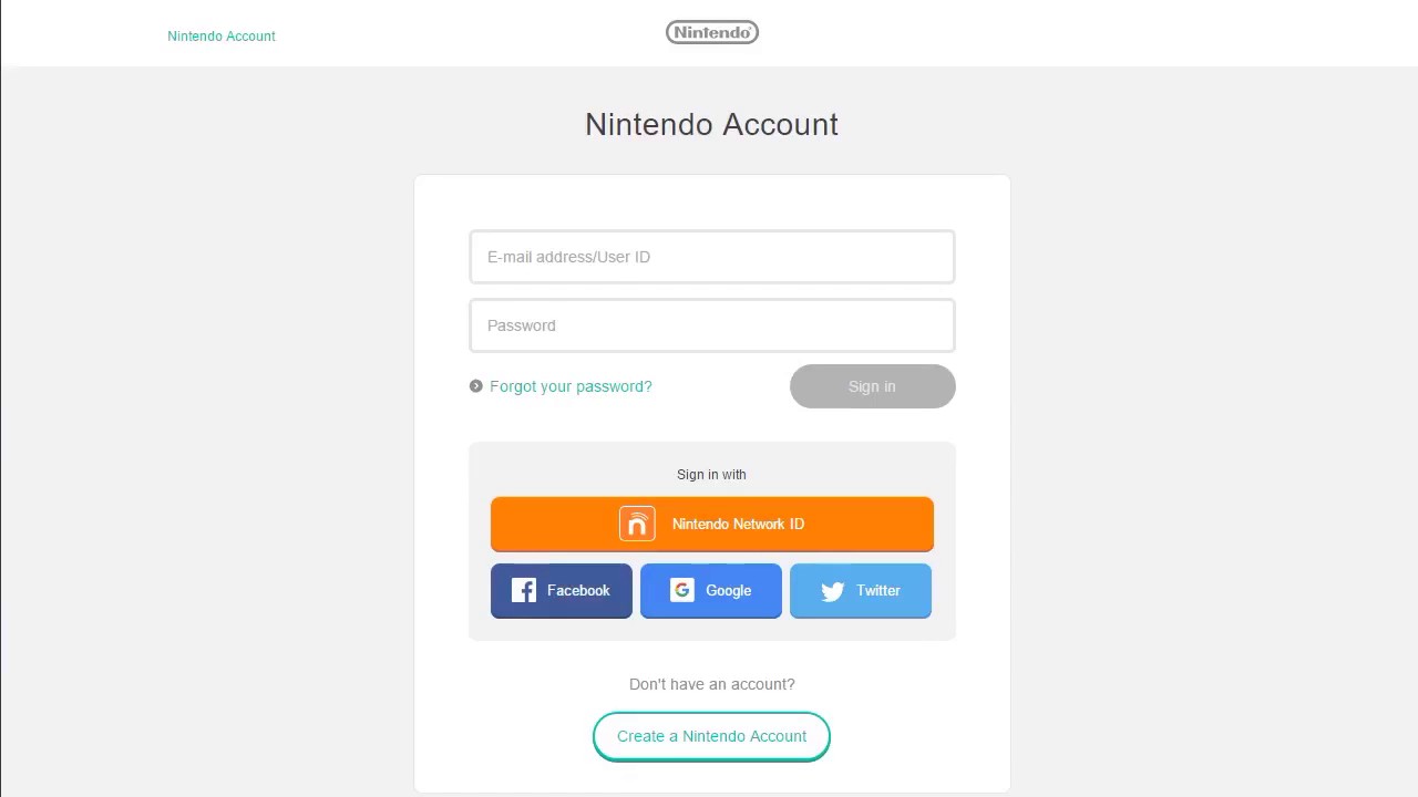 Nintendo Switch - How to create a Nintendo account - YouTube