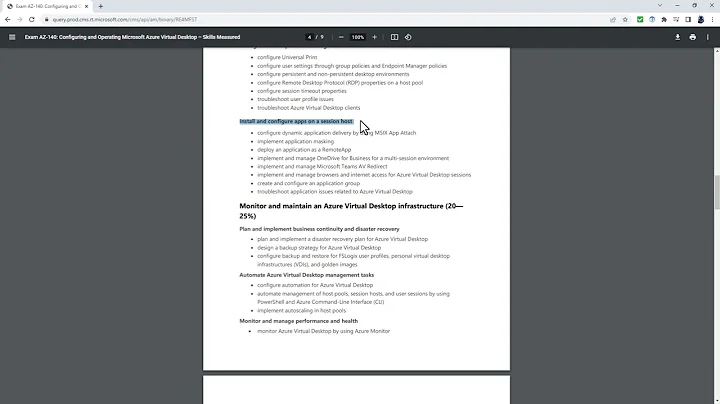 Changes to the AZ-140 exam - August 2022 (Microsoft Azure Virtual Desktop)