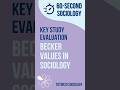 Becker and Values in Sociology | Theory and Debates Evaluation | AQA A-Level Sociology