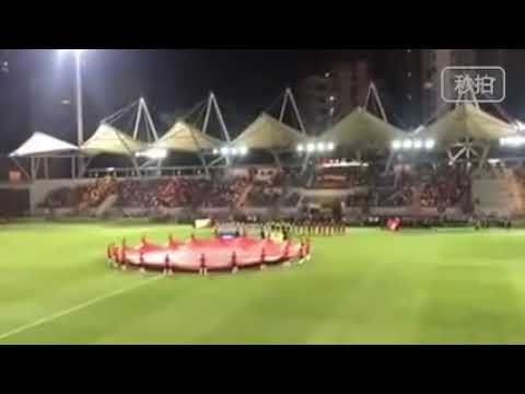 香港球迷嘘声压倒中国国歌