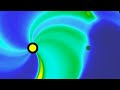 Space Weather Model Animation Showing Coronal Mass Ejection (CME) Impacting Earth