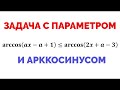 Сможешь решить задачу с параметром и арккосинусом?