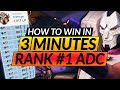 HOW TO WIN LANE IN 3 MINUTES - INSANE TIPS of Rank 1 (1500LP) ADC - LoL Jhin Guide