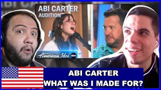 Abi Carter Stuns With "What Was I Made For?" (From Barbie) American Idol 2024 | TEACHER PAUL REACTS