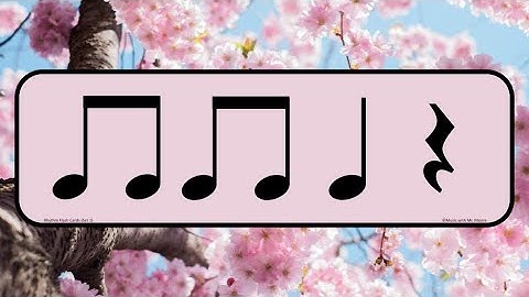 Spring Rhythms Set 1: Quarter Note, Eighth Notes, Quarter Rest (Ta, Ti-Ti, Rest)