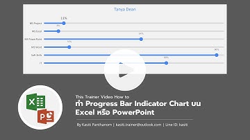 EP.47 - How to ทำ Progress Bar Indicator Chart บน Excel หรือ PowerPoint