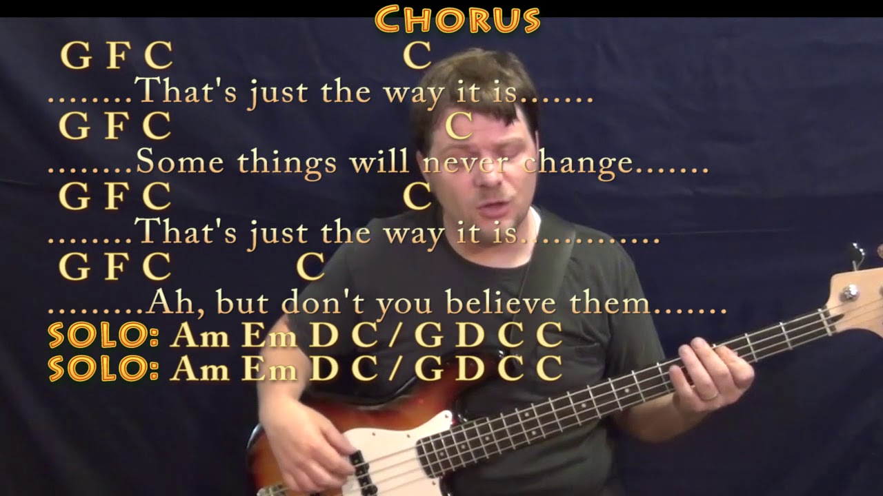 The Way It Is (Bruce Hornsby) Bass Guitar Cover Lesson with Chords/Lyrics YouTube The Way It Is (Bruce Hornsby) Bass Guitar Cover Lesson with Chords/Lyrics YouTube