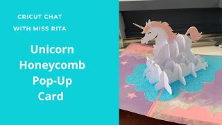 Unicorn Honeycomb Pop Up Card from Design Space