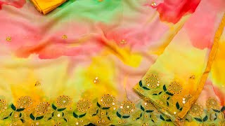 very soft Lite weight Georgette sarees screenshot 5