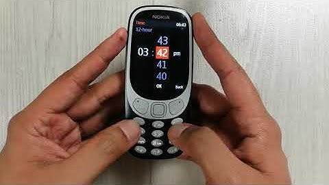 Nokia 3310 Time and Clock - How to Set Time and Clock in Nokia 3310