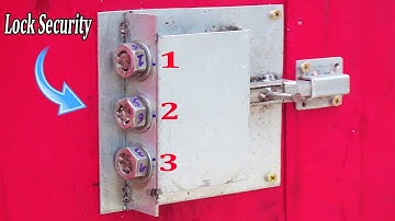 Unique DIY Door Latches #2 | Instructions for Making High Security Self-Lock Door Latches at Home