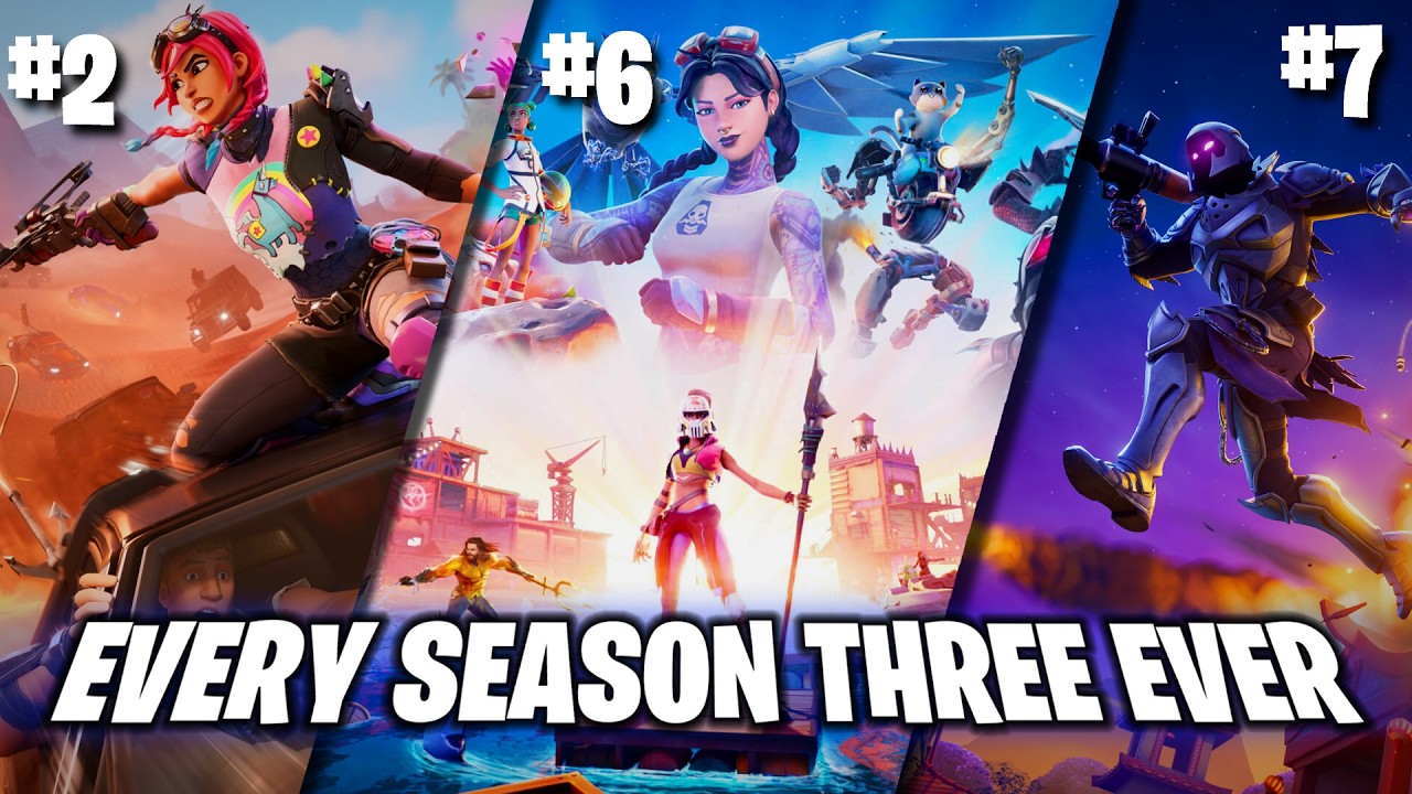 I Ranked EVERY Season Three in Fortnite HISTORY from WORST to BEST ...