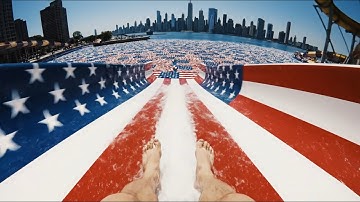 Surreal Dive: Every Country in North America (23 Flags) || AI VIDEO | ASMR