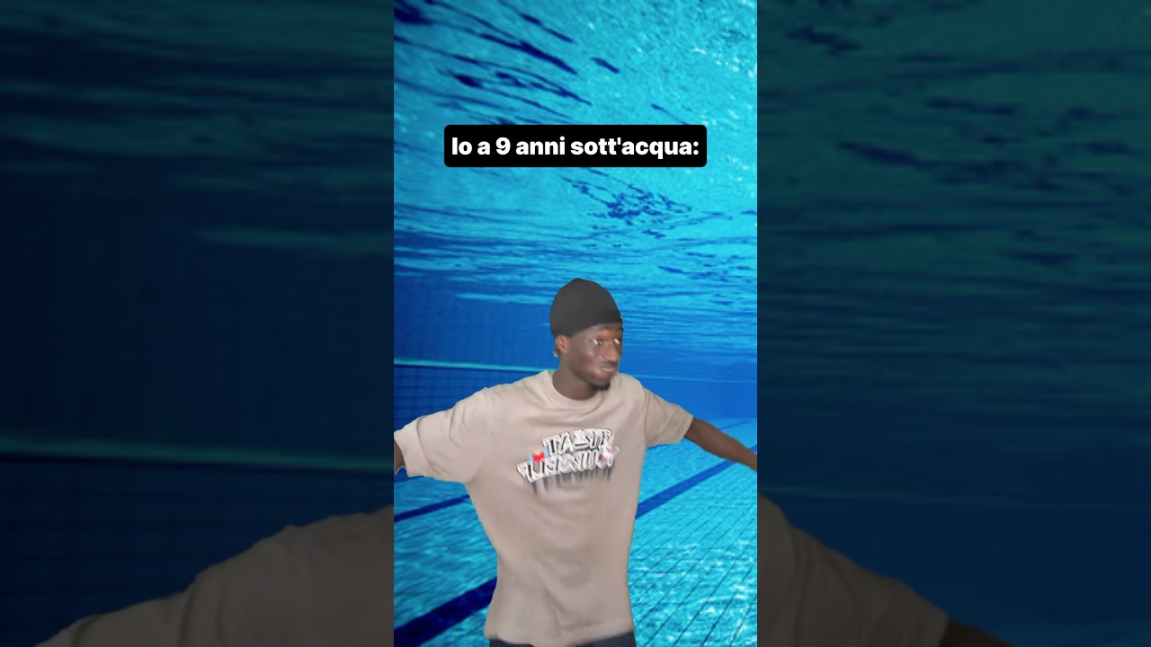 Io a 9 anni sott’acqua 💀 