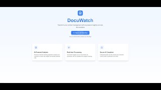 AI-Powered Contract Analysis with DocuWatch