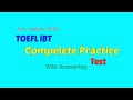 Complete TOEFL iBT Practice Test with Answers of (2026)