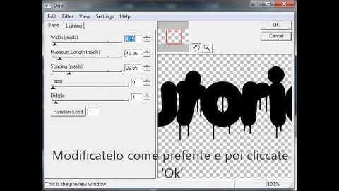XGimp- Tutorial scritta che cola