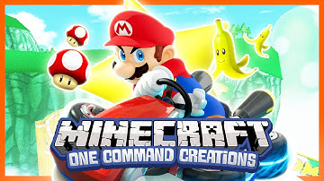 Mario Kart in Vanilla Minecraft - One Command Creation (Mario Kart Items)
