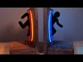 DIY Neon Portal Bookends - They GLOW in the Dark!