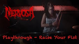 Playthrough - Eleni Nota - Raise Your Fist (Nervosa)