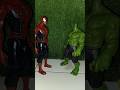 Hulk Keeps Changing Heads, And Spider-Man's is Scared #superhero #marveltoys #spiderman